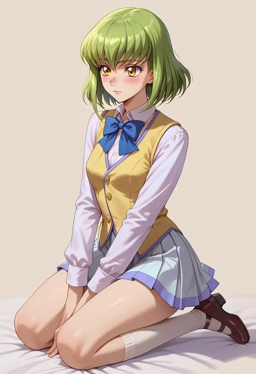 code_geass,c.c.,spring,student uniform,vest  - 