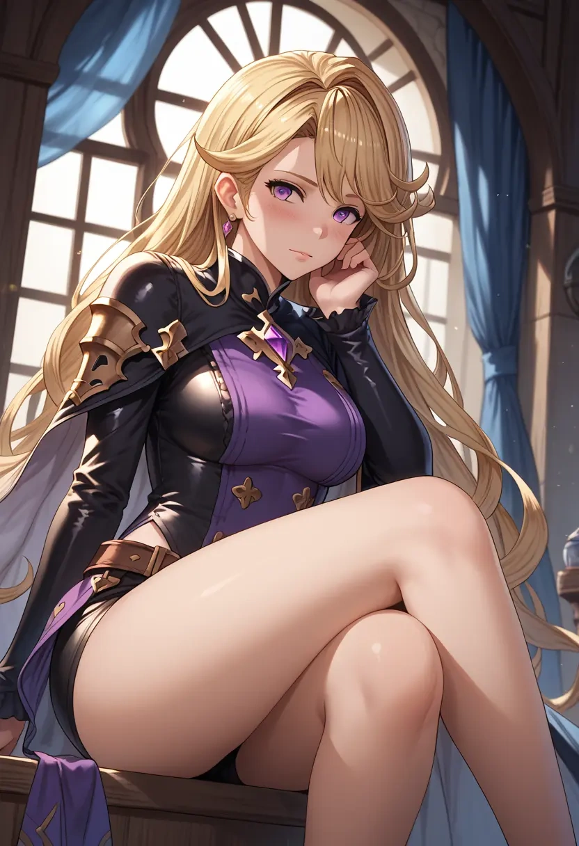 granblue_fantasy,cagliostro_(granblue_fantasy),leather,shorts  - 