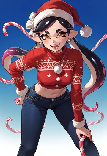 splatoon_(series),callie_(splatoon),Christmas  - AI generated anime art