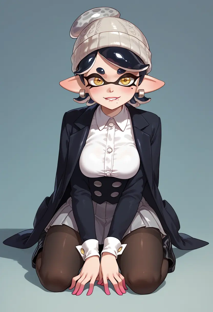 splatoon_(series),callie_(splatoon),winter,student uniform,duffle coat  - 