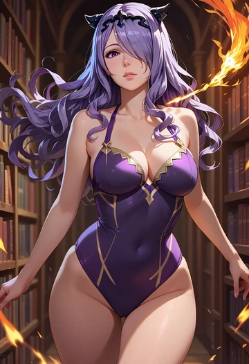 fire_emblem,camilla_(fire_emblem),swimsuit,sexy  - AI generated anime art