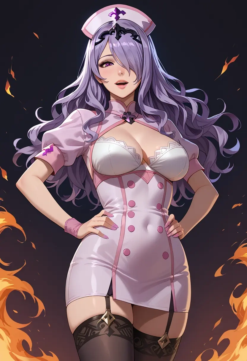 fire_emblem,camilla_(fire_emblem),nurse pantyhose,mini skirt, sexy  - 