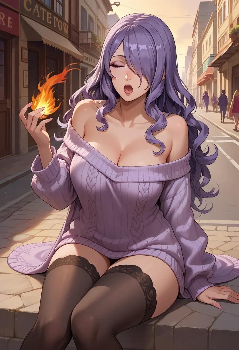 fire_emblem,camilla_(fire_emblem),off-shoulder,sweater  - 