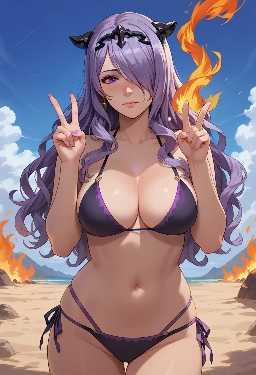 fire_emblem,camilla_(fire_emblem),black bikini  - 