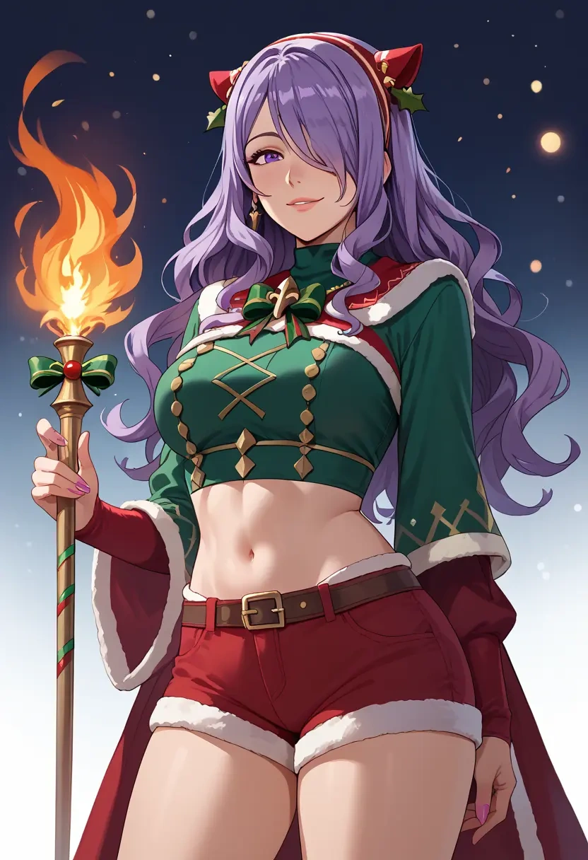 fire_emblem,camilla_(fire_emblem),Christmas,red velvet shorts  - 