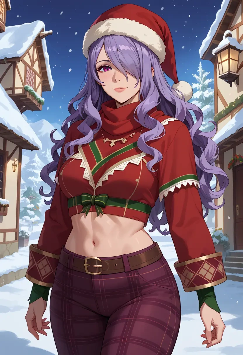 fire_emblem,camilla_(fire_emblem),Christmas,plaid trousers  - 