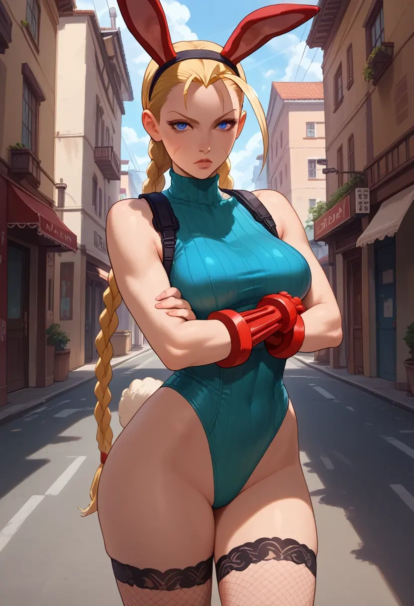 street_fighter,cammy_white,bunny girl, sexy,stockings  - 