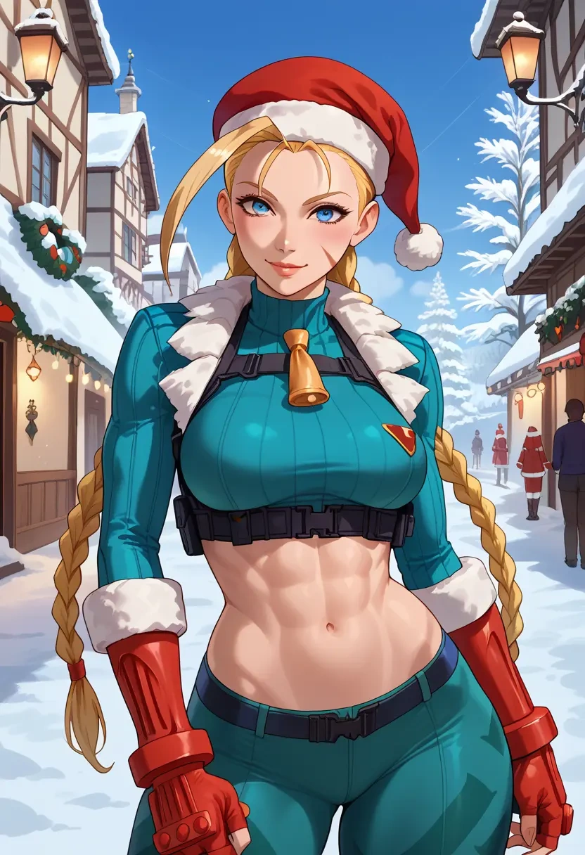 street_fighter,cammy_white,Christmas,dress  - 