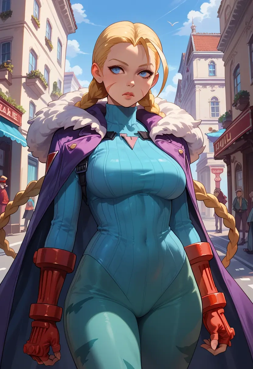 street_fighter,cammy_white,cape,hooded,leather pants  - 