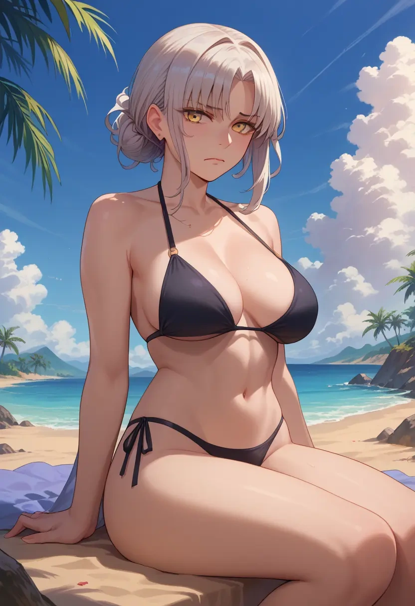 fate_(series),caren_hortensia,black bikini  - 