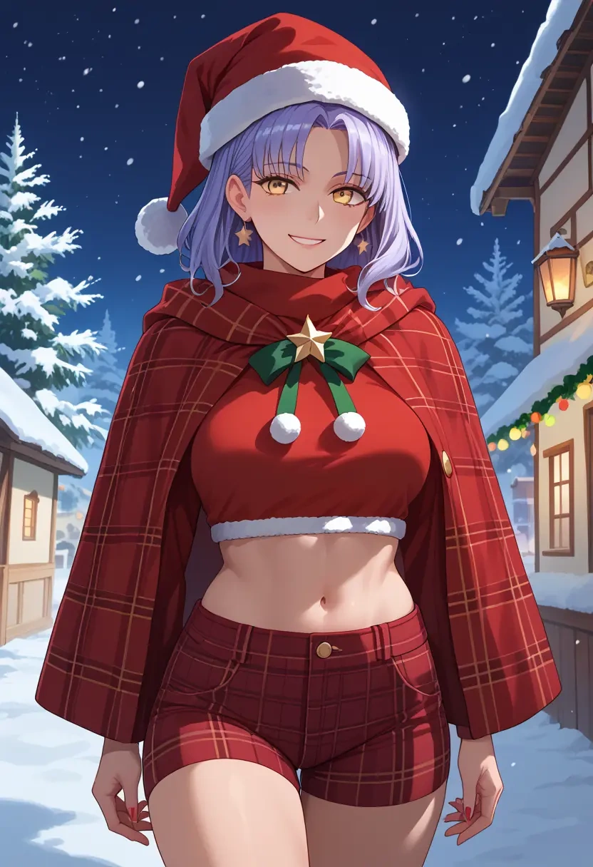 fate_(series),caren_hortensia,Christmas,plaid trousers  - 