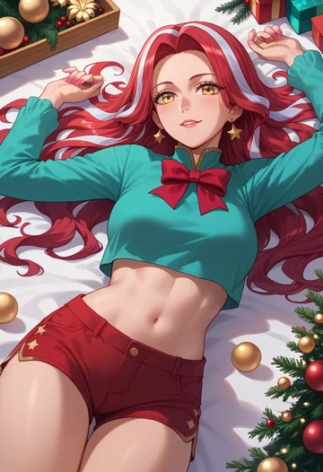 fate_(series),caren_hortensia,red velvet shorts  - AI generated anime art