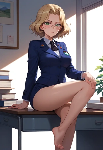 girls_und_panzer,carpaccio_(girls_und_panzer),OL  - AI generated anime art