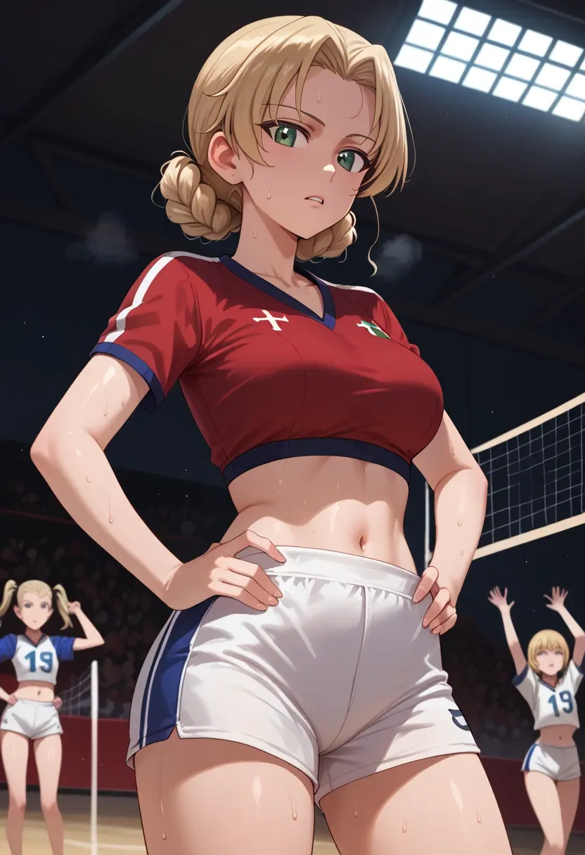 girls_und_panzer,carpaccio_(girls_und_panzer),volleyball uniform  - 