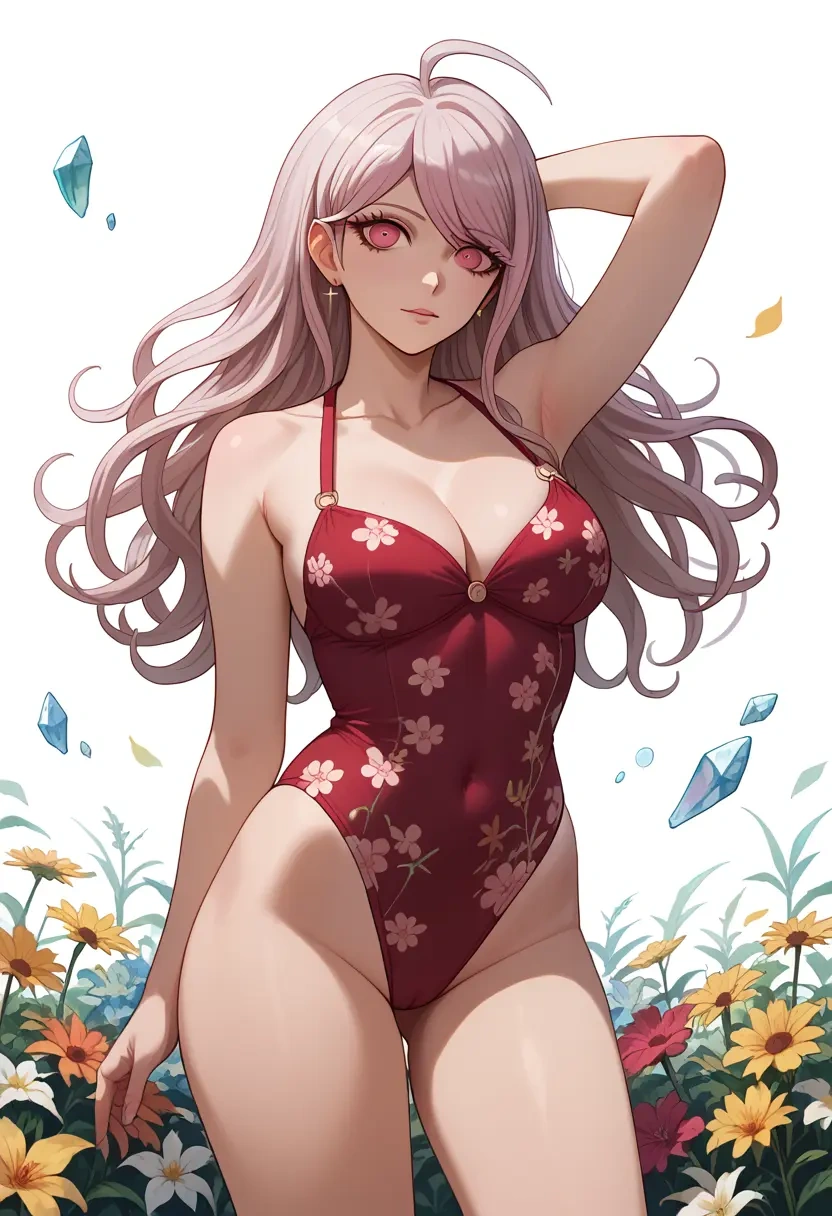 danganronpa_(series),celestia_ludenberg,swimsuit,floral print  - 