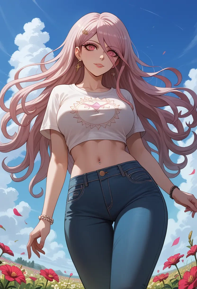 danganronpa_(series),celestia_ludenberg,crop top  - 