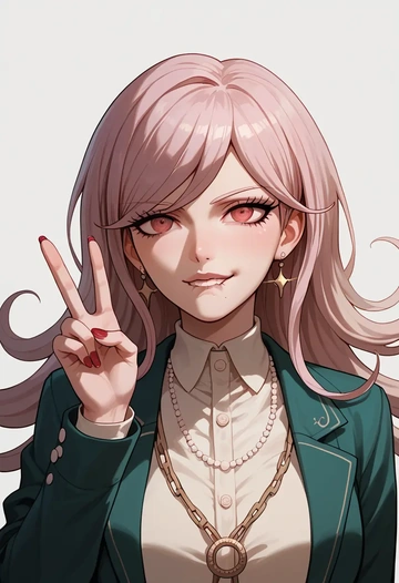 danganronpa_(series),celestia_ludenberg,pajamas  - AI generated anime art