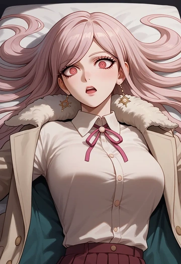 danganronpa_(series),celestia_ludenberg,coat,fur-collar,tailored trousers  - AI generated anime art