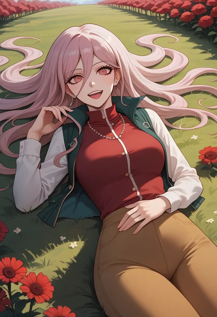 danganronpa_(series),celestia_ludenberg,vest,quilted,jogger pants  - 