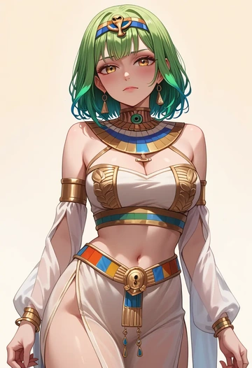 hololive,ceres_fauna,Egyptian  - AI generated anime art