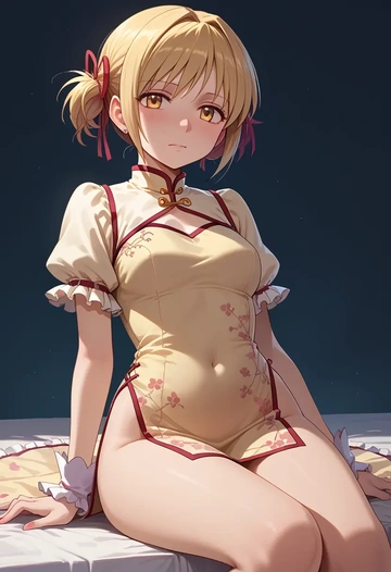 mahou_shoujo_madoka_magica,charlotte_(madoka_magica),qipao  - AI generated anime art