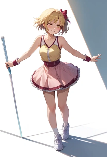 mahou_shoujo_madoka_magica,charlotte_(madoka_magica),tennis skirt  - AI generated anime art