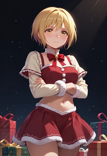 mahou_shoujo_madoka_magica,charlotte_(madoka_magica),Christmas,skirt  - AI generated anime art