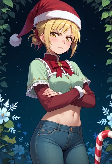 mahou_shoujo_madoka_magica,charlotte_(madoka_magica),Christmas  - AI generated anime art