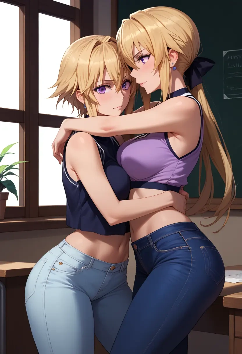 infinite_stratos,charlotte_dunois,crop top  - 