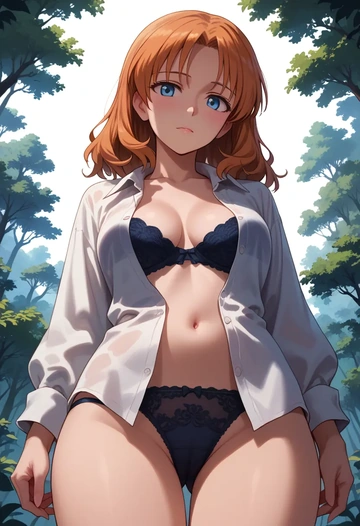 world_witches_series,charlotte_e._yeager,lingerie,sexy  - AI generated anime art