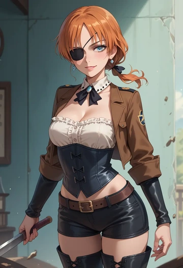 world_witches_series,charlotte_e._yeager,pirate  - AI generated anime art