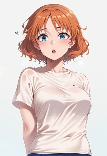 world_witches_series,charlotte_e._yeager,running shirt,shorts,sneakers  - AI generated anime art