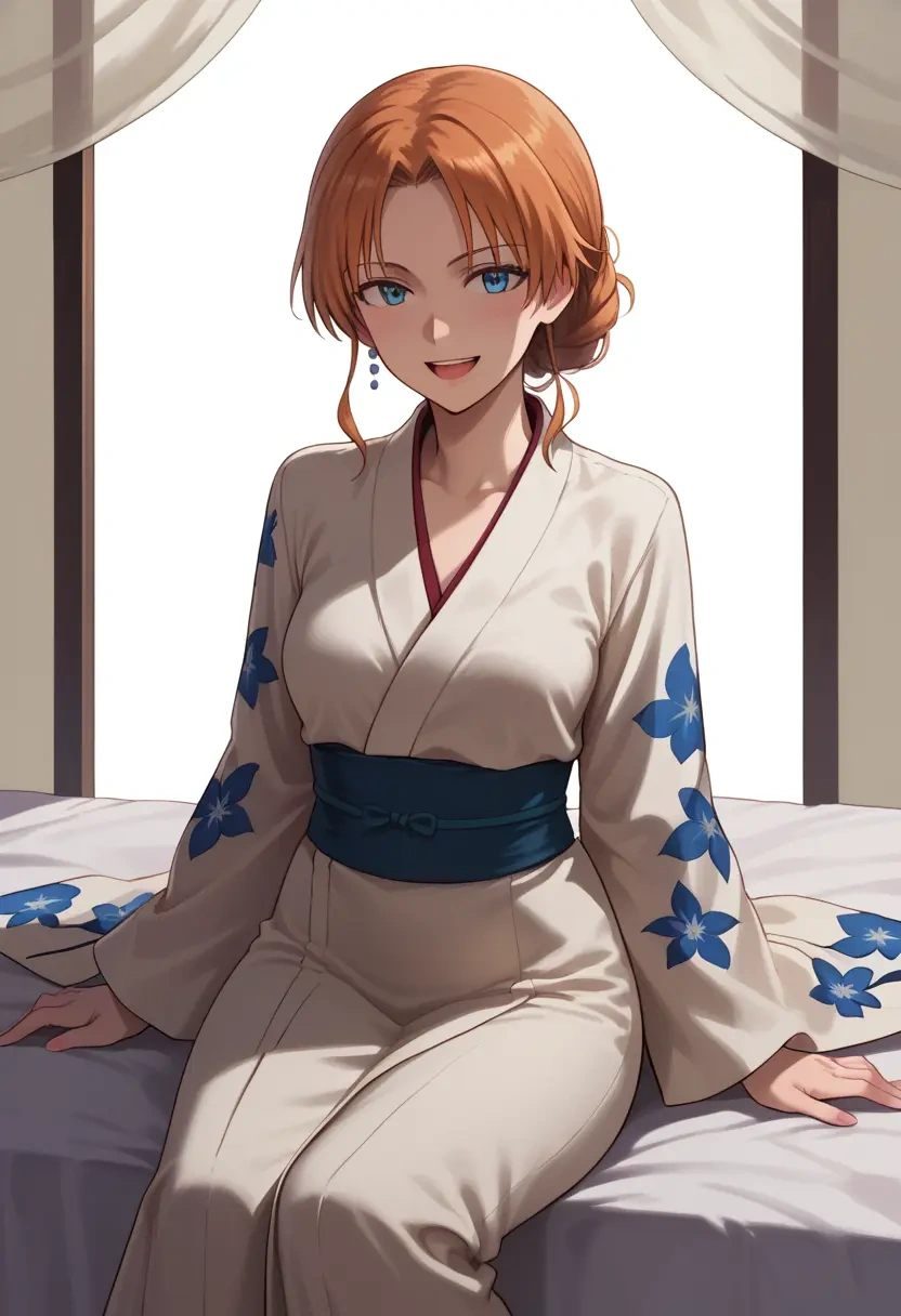 world_witches_series,charlotte_e._yeager,kimono,silk,wide-leg trousers  - 