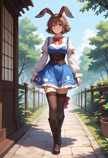 touhou,chen,bunny girl  - AI generated anime art