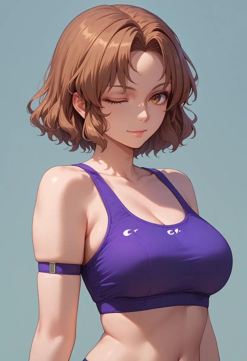 touhou,chen,sports bra,wide-leg joggers  - 