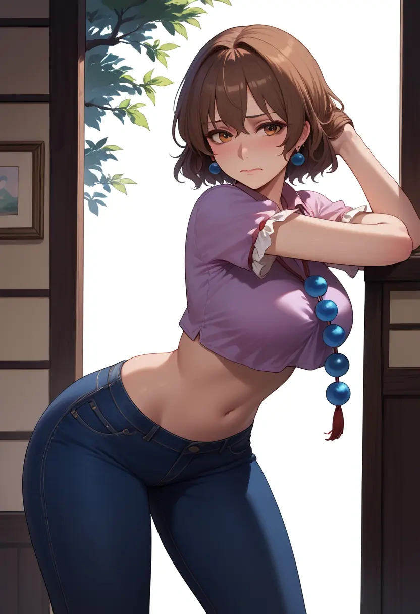 touhou,chen,crop top  - 