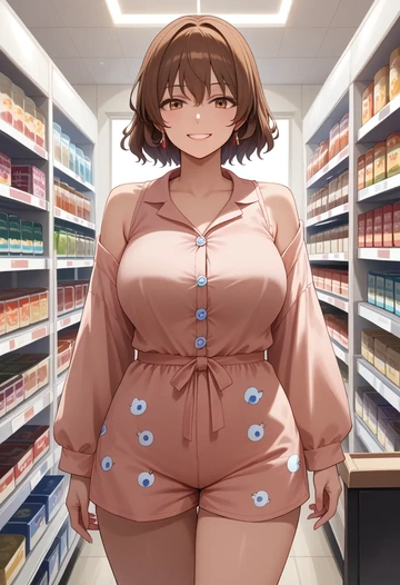 touhou,chen,pajamas, low-waisted shorts  - AI generated anime art