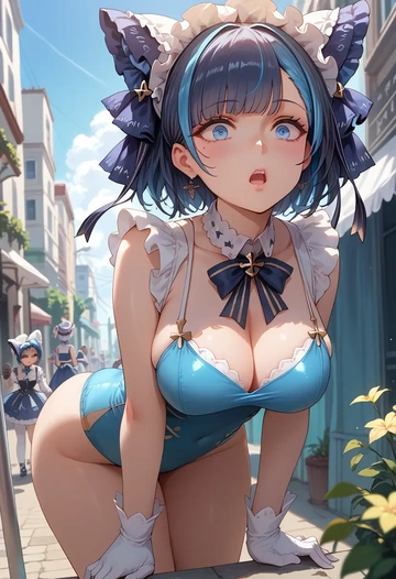 azur_lane,cheshire_(azur_lane),swimsuit,sexy  - AI generated anime art