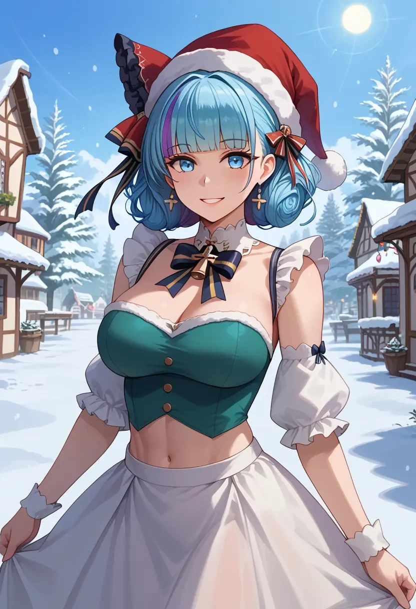 azur_lane,cheshire_(azur_lane),Christmas,dress  - 