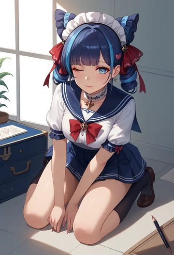 azur_lane,cheshire_(azur_lane),sailor, uniform  - AI generated anime art