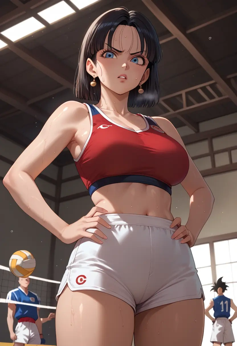 dragon_ball,chi-chi_(dragon_ball),volleyball uniform  - 