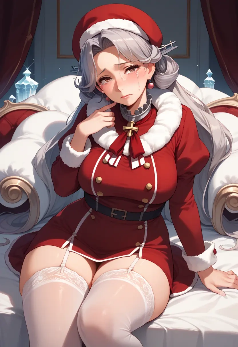 kantai_collection,chitose_(kancolle),Christmas,sexy, stockings,  - 