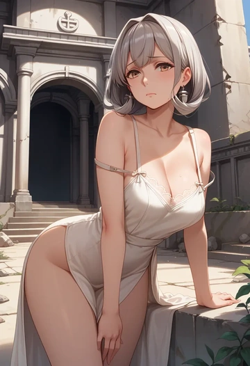 kantai_collection,chitose_(kancolle),silk slip dress  - AI generated anime art