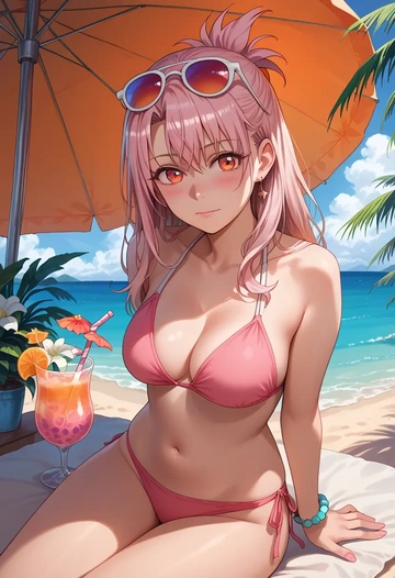 fate_(series),chloe_von_einzbern,bikini  - AI generated anime art