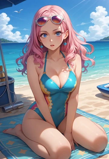 needy_girl_overdose,chouzetsusaikawa_tenshi-chan,swimsuit,sexy  - AI generated anime art