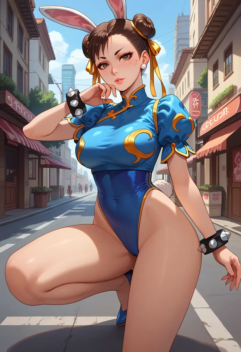 street_fighter,chun-li,bunny girl  - 