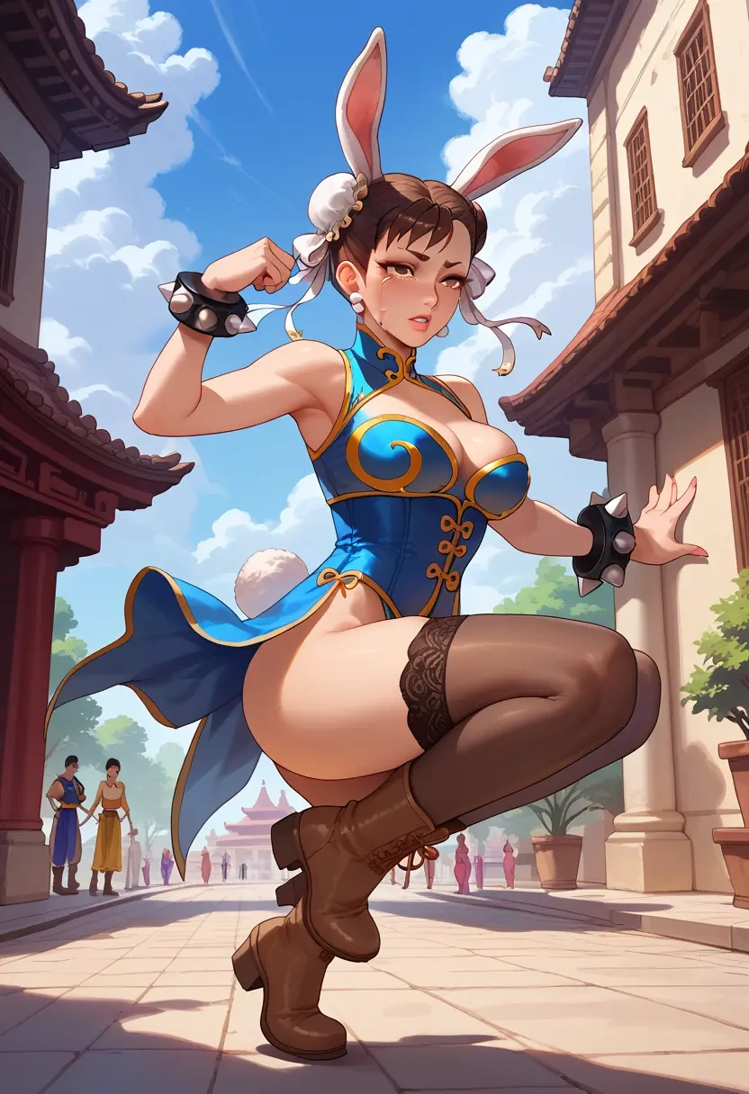 street_fighter,chun-li,bunny girl  - 