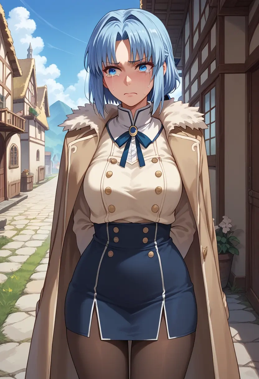 tsukihime,ciel_(tsukihime),coat,long,double-breasted,pencil skirt  - 