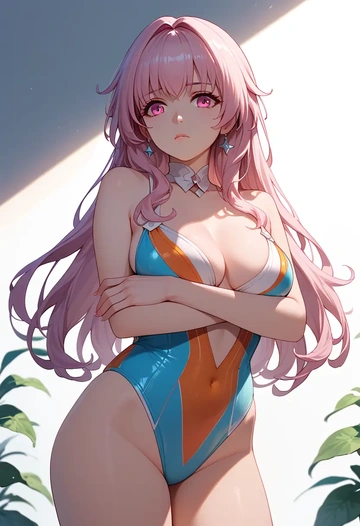 star rail,clara,swimsuit,sexy  - AI generated anime art