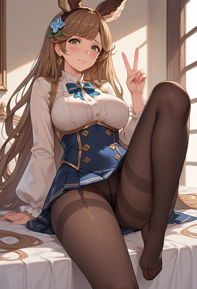 granblue_fantasy,clarisse_(granblue_fantasy),shorts, pantyhose  - 